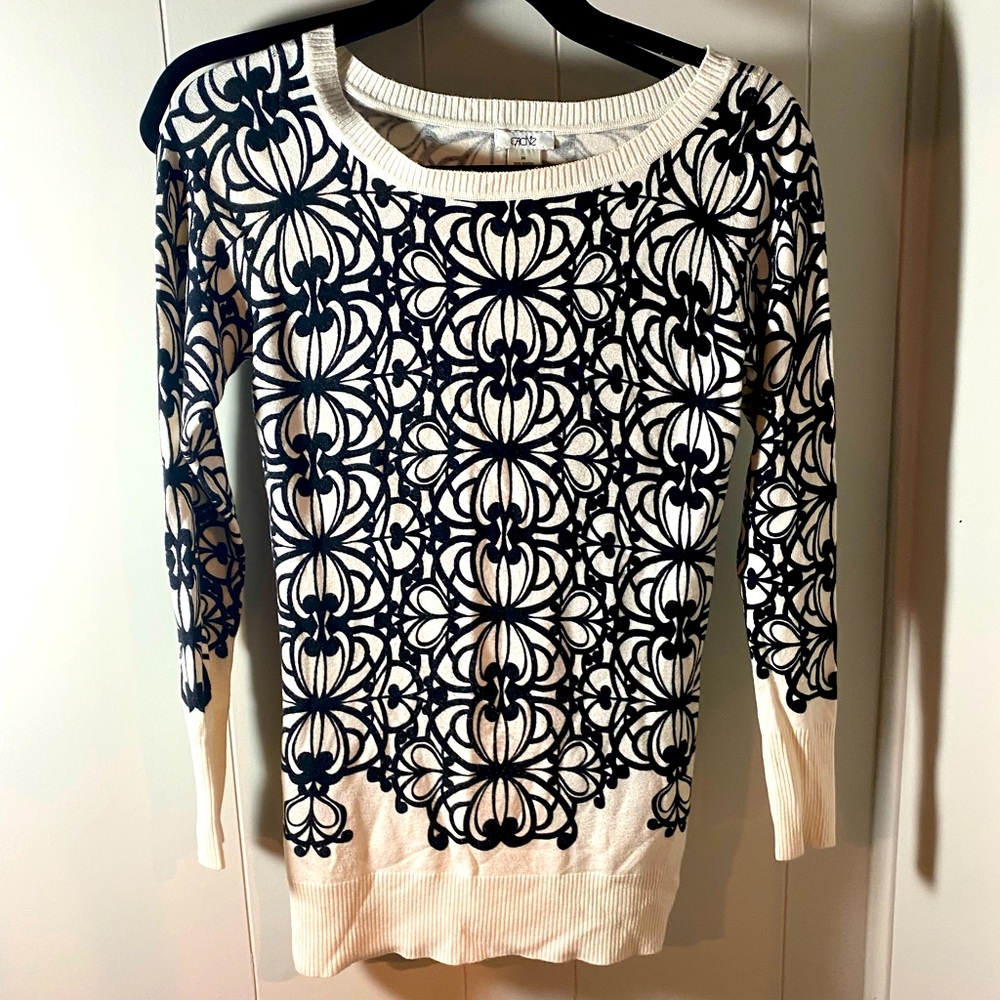 Black And White Cache Sweater - image 1